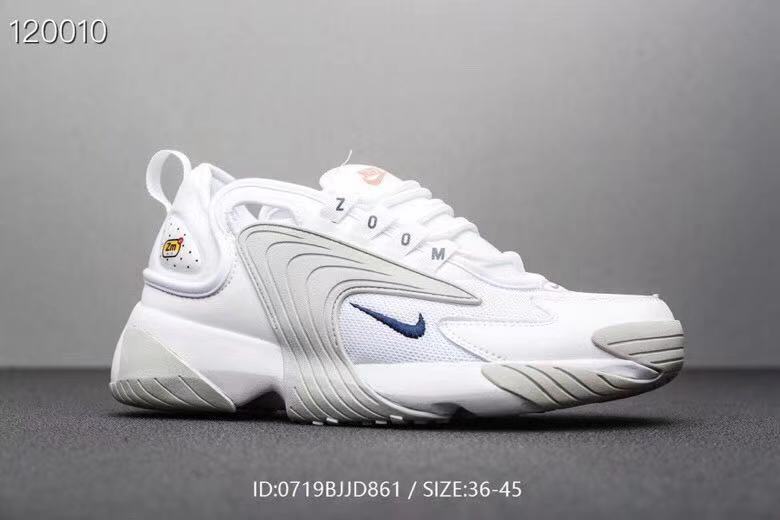 New Women Nike M2K Tekno White Grey Shoes - Click Image to Close